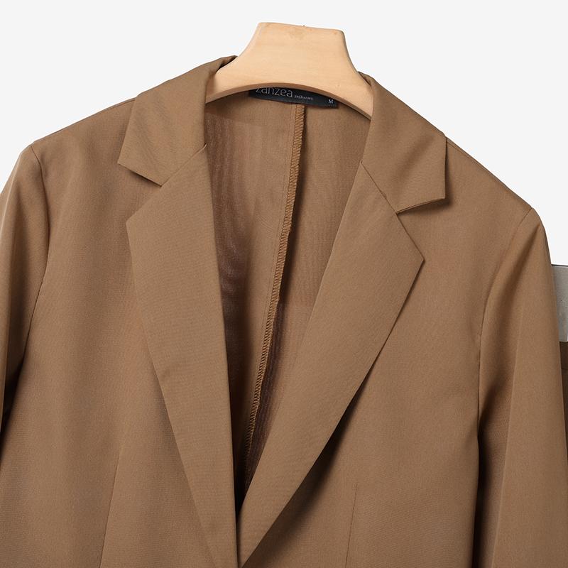 ZANZEA Women Long Sleeve Blazer and Pants Casual Two Piece Suit Sets