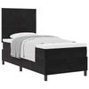 Box Spring Bed with Headboard Black 90 X 190 Cm Velvet