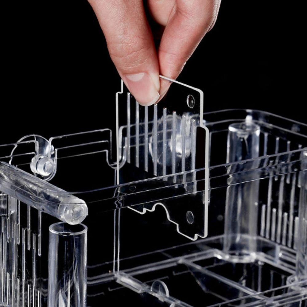 Double-Deck Fish Breeding Isolation Box Clear Fish Breeder Box  Shrimp
