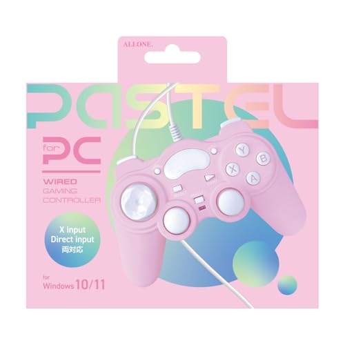 Allone Wired Controller for PC, Pink, 16.5cm Wide x 6cm Deep x 10cm High, ALG-PCCPK