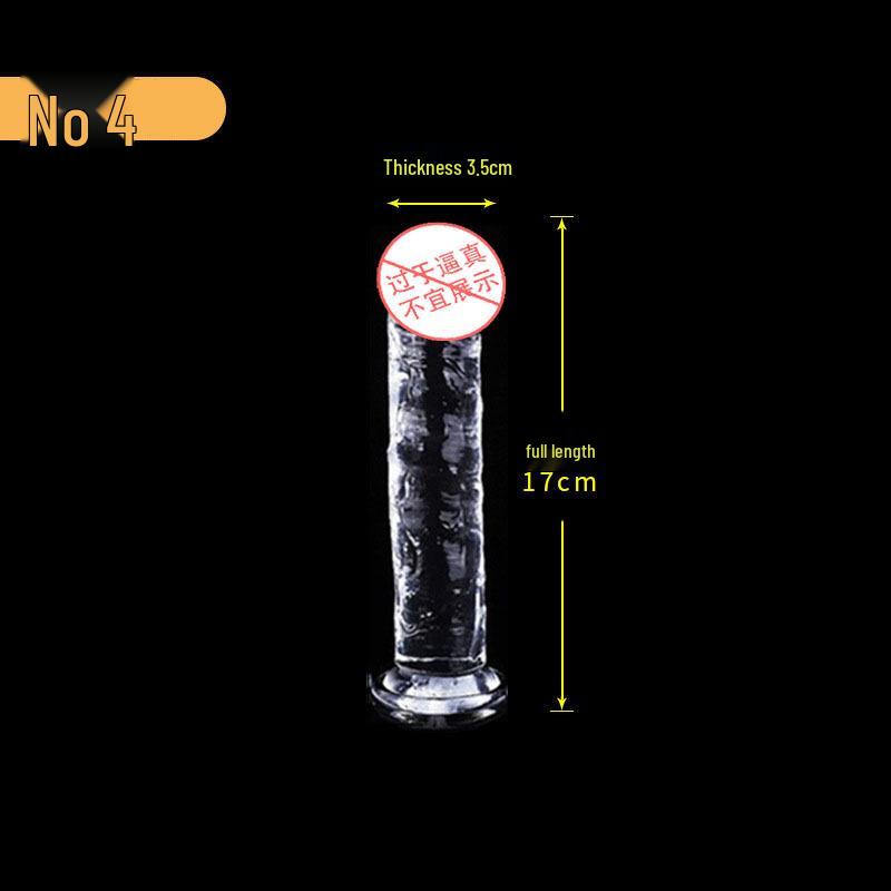 Yongai Crystal Transparent Simulated Dildo for Adults