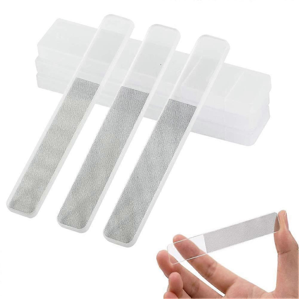 Glass Nail Files Nano Crystal Mini Nail File Upgrade Nail Buffers Nail Polishing Strip Professional Nail Manicure Tool. 3 Pcs/Set