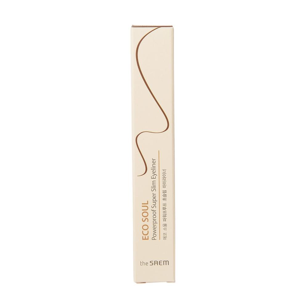 The Saem  Br01 Thrill Brown Eye Liner Eco Soul Powerp