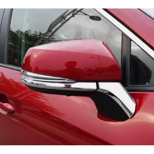 For -25 Toyota Highlander Chrome Car Side Rear View Mirror Strip Trim Cover