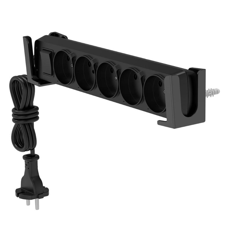 ABS Wall Mounted Power Strips Stand For Tablets Smartphones, Ideal For Smooth Surfaces Like Marble Wood, Glass, Tiles
