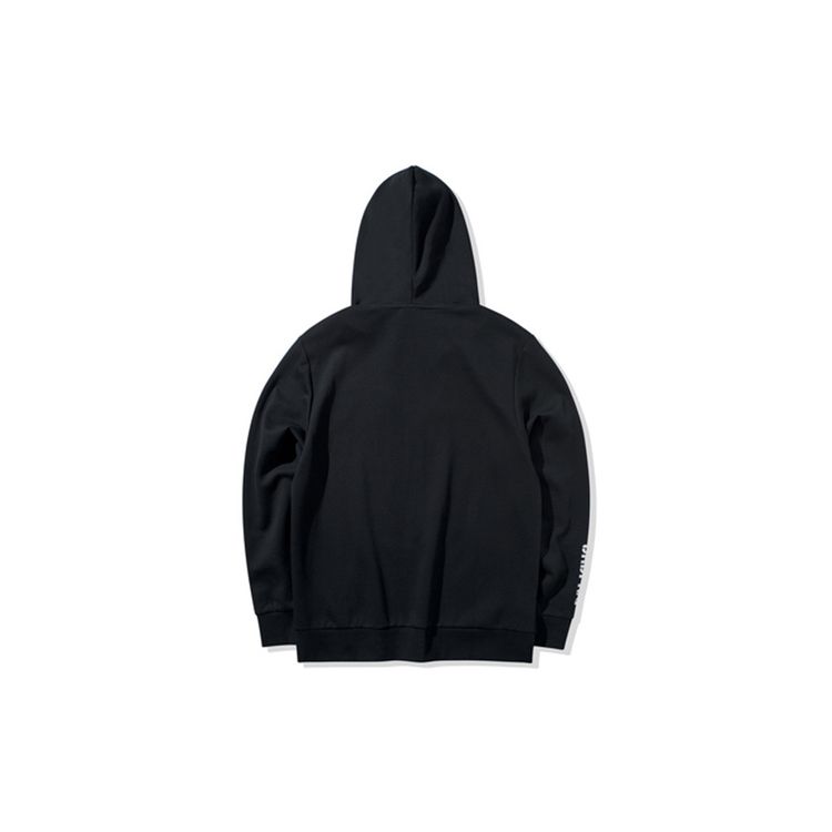 Li-Ning Badfive Basketball Series Hooded Cardigan Sweatshirt Men Outerwear Black AWDQ073-2