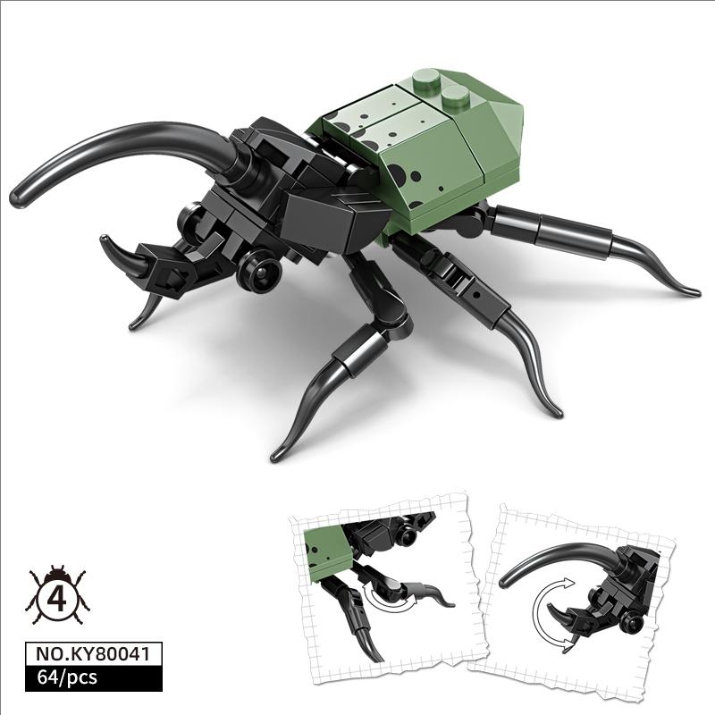 

Креативные строительные блоки Модель насекомого Пчела Стрекоза Муравей Богомол Детские сборные игрушки Интересные животные украшения Подарки Детям