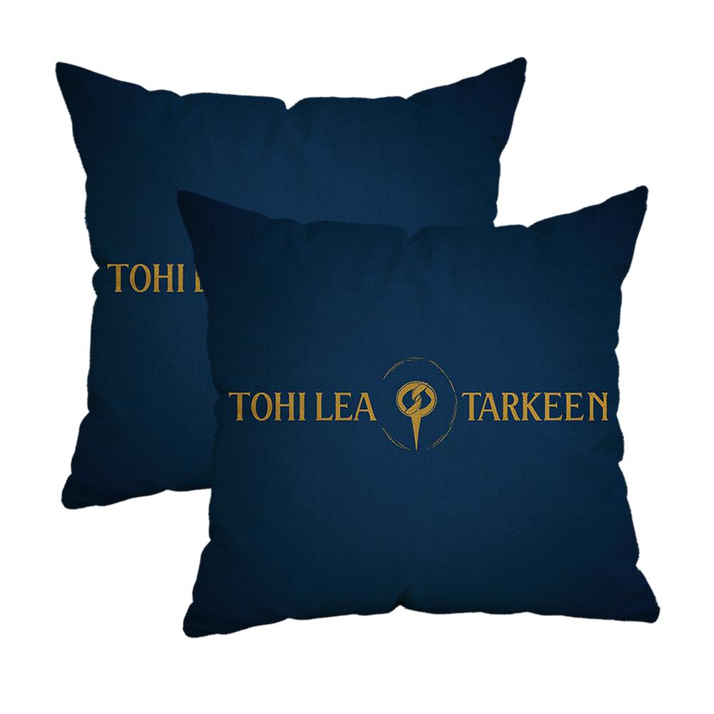 Two Hearts On Black Pillowcasezipper Design, Decorative Pillowcase, 45X45 Cm Pillowcase