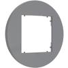 Single Frame for Karlik Mini Switches and Sockets, Round, Matt Gray, 27MRTO-1