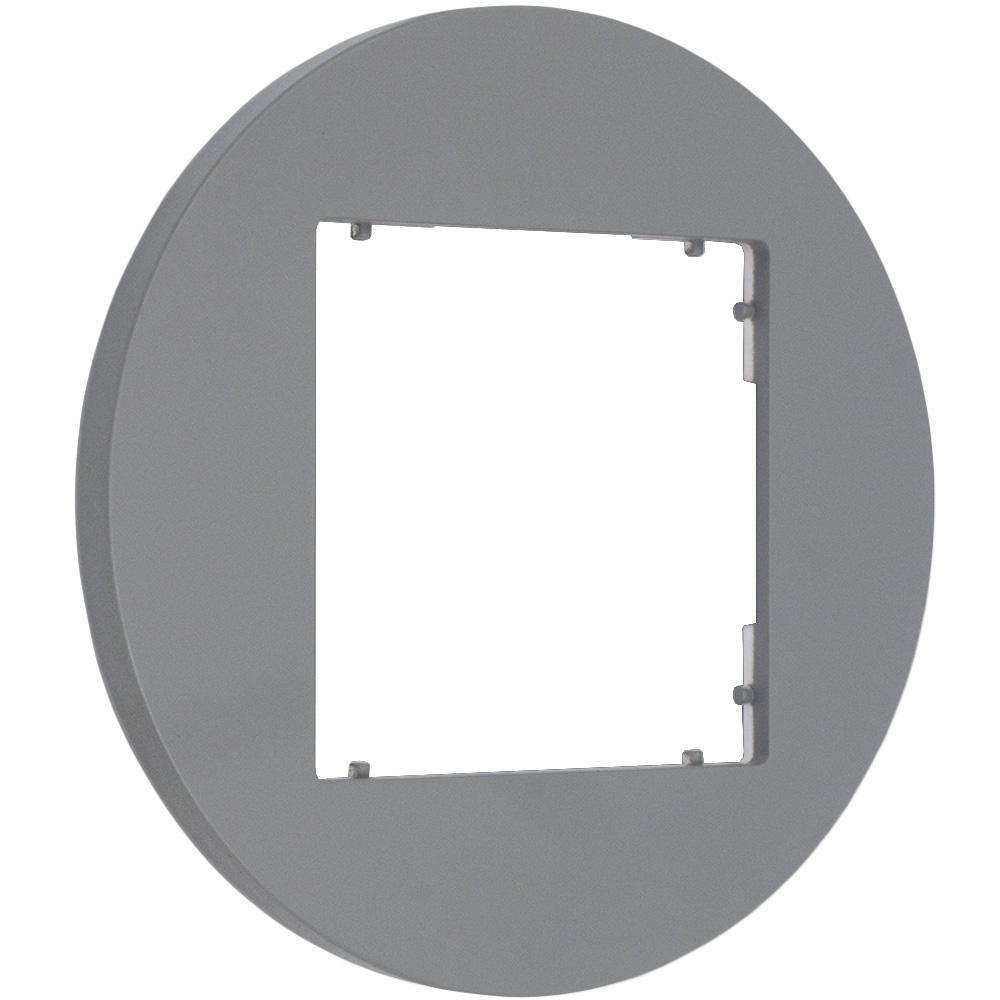 Single Frame for Karlik Mini Switches and Sockets, Round, Matt Gray, 27MRTO-1