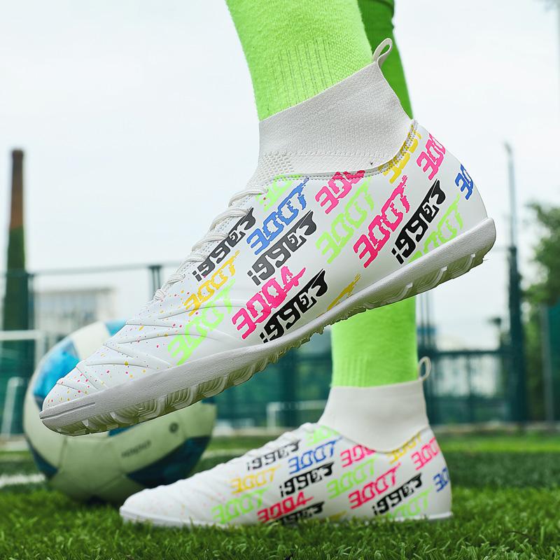 Scarpe da calcio da uomo, scarpe da calcio ultraleggere di grandi dimensioni, scarpe da ginnastica per ragazzi, scarpe da calcio antiscivolo AG/TF, stivaletti unisex