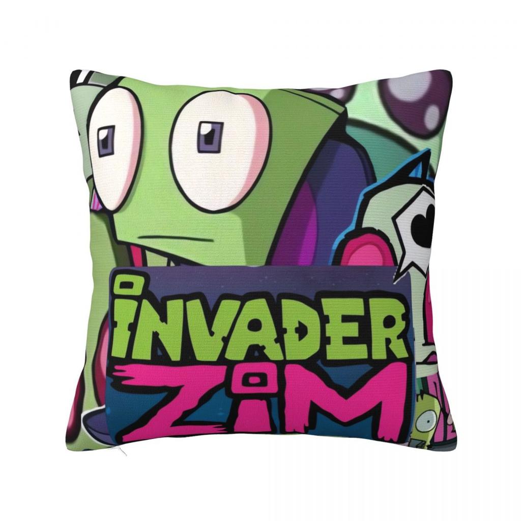 Invader Zim Gir Dib Robot Povlak na polštář Americký animovaný povlak na polštář na pohovku ložnici domácí dekorace Povlak na polštář Povlaky na polštáře Dárek