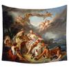Griechische Kunst Italienische Mythologie Paradies Vier Flüsse Weibliches Anthropomorphes Poster Wandteppich Designer Zimmer Ornament