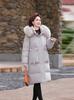 2026 Women's Mid-Length Korean Style Slim Fit Down Jacket - Thickened Warm White Duck Down for Middle-Aged Moms