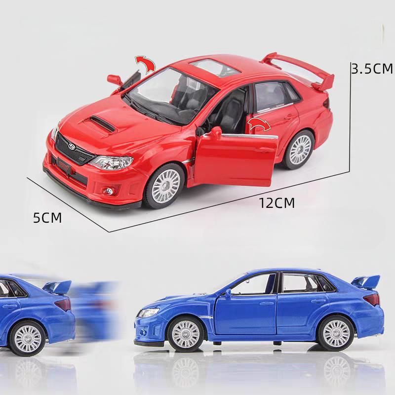 Subaru Impreza WRX STI 2010 Rallyové auto JDM Simulace Odlévaný a Hračka Vozidlo RMZ city 1:36 dárků ze slitinových modelů pro děti