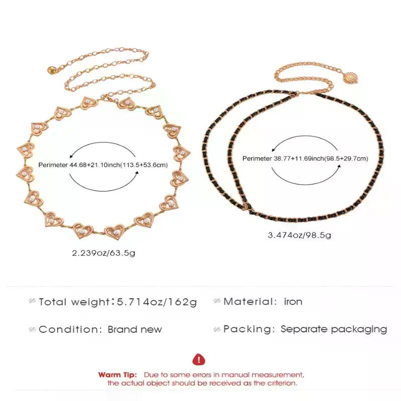 Vintage Oval Craved Metal Waist Chain For Women Retro Style Exquisite Gold Color Plated Belt Chains Fashion Body Jewelry Gifts
