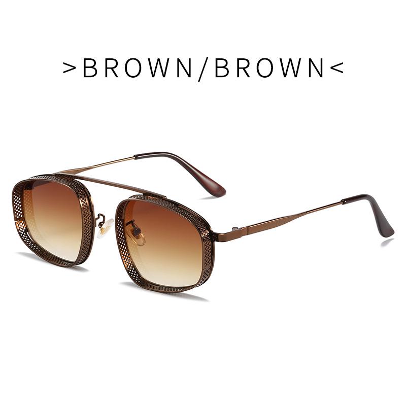 

Солнцезащитные очки в стиле панк с овальной оправой 2027 - Модные европейские и американские ретро-солнцезащитные очки