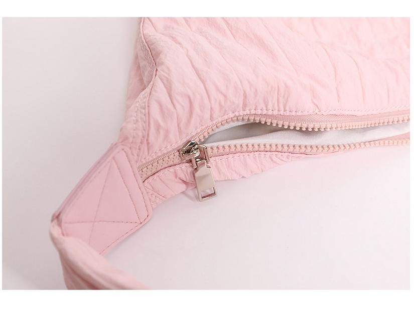 Korean Wrinkled Canvas Dumpling Bag - Versatile Large-Capacity Shoulder & Messenger Bag for Women