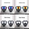 Retro Harley Windproof Face Shield & Goggles for Motorcycle Riding
