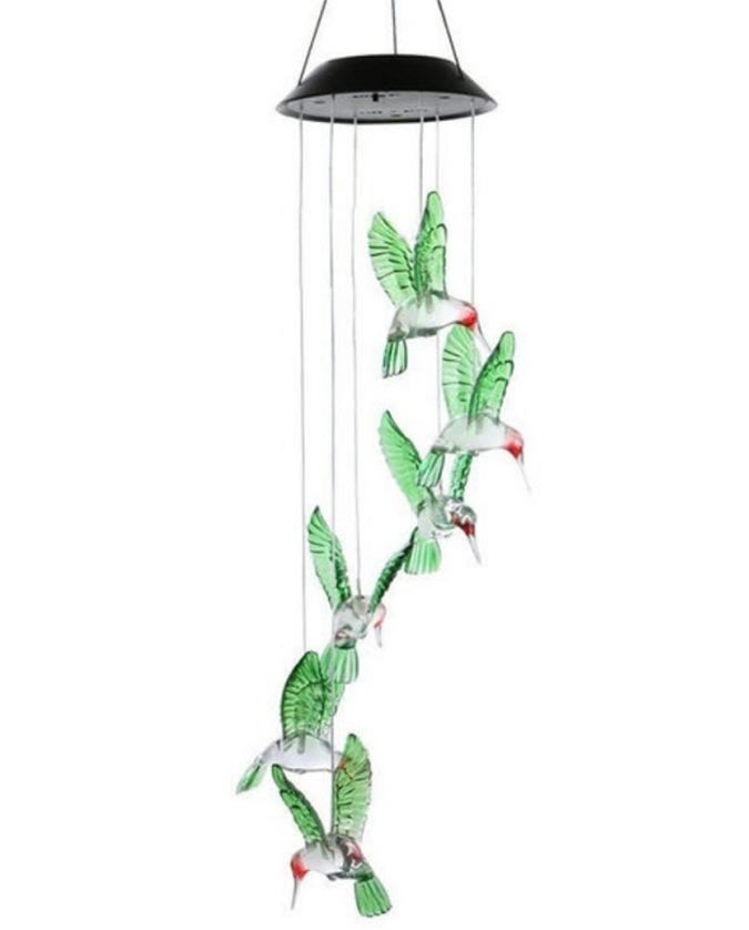 

1pcs Solar Color Changing LED Bee Wind Chimes Light Lamp Home Room Garden Decor Solar Garden Light Décoration Noel Extérieur