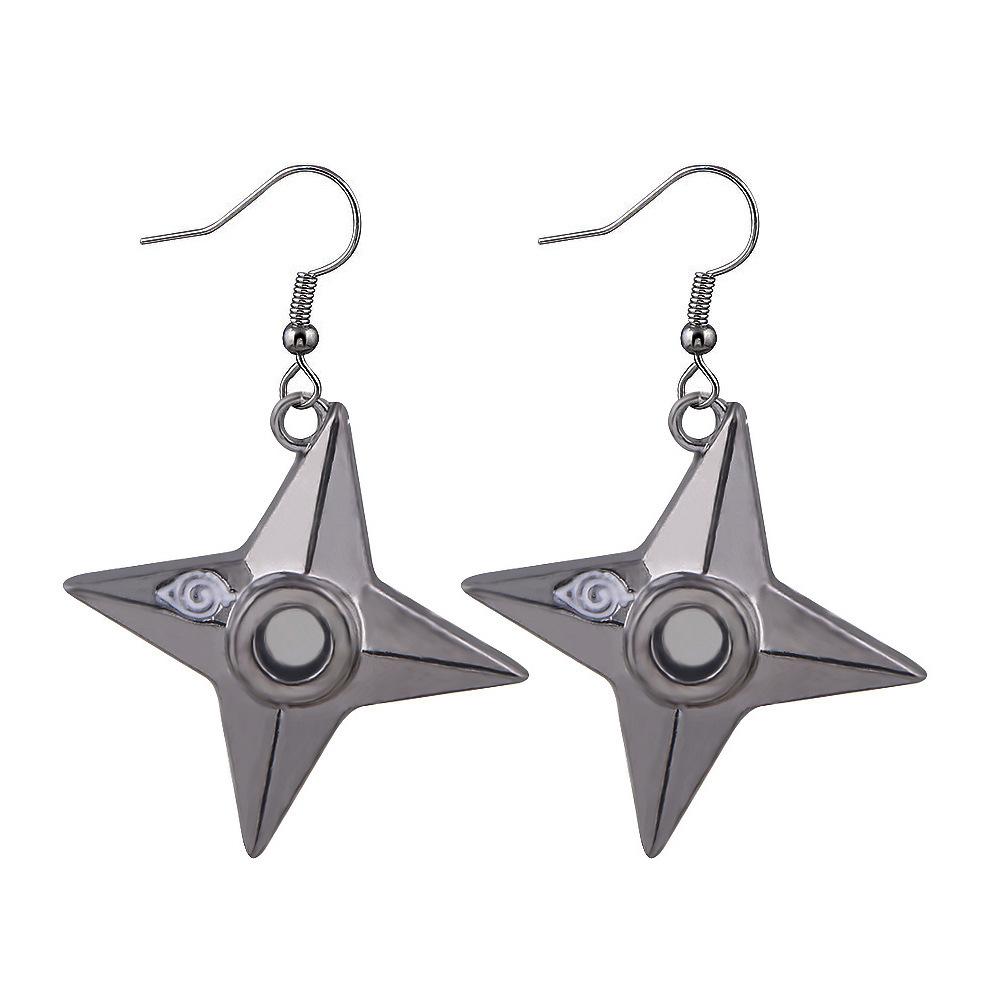 Anime Akatsuki Kunai Earrings Cosplay Prop Accessories