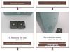 Modern Silent Double-Sided Wall Clock for Living Room