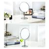 A44Z-Tabletop Mount Vanity Round Mirror Desktop Makeup Mirror Double Rotating Dressing Mirror Desktop Dressing Mirror