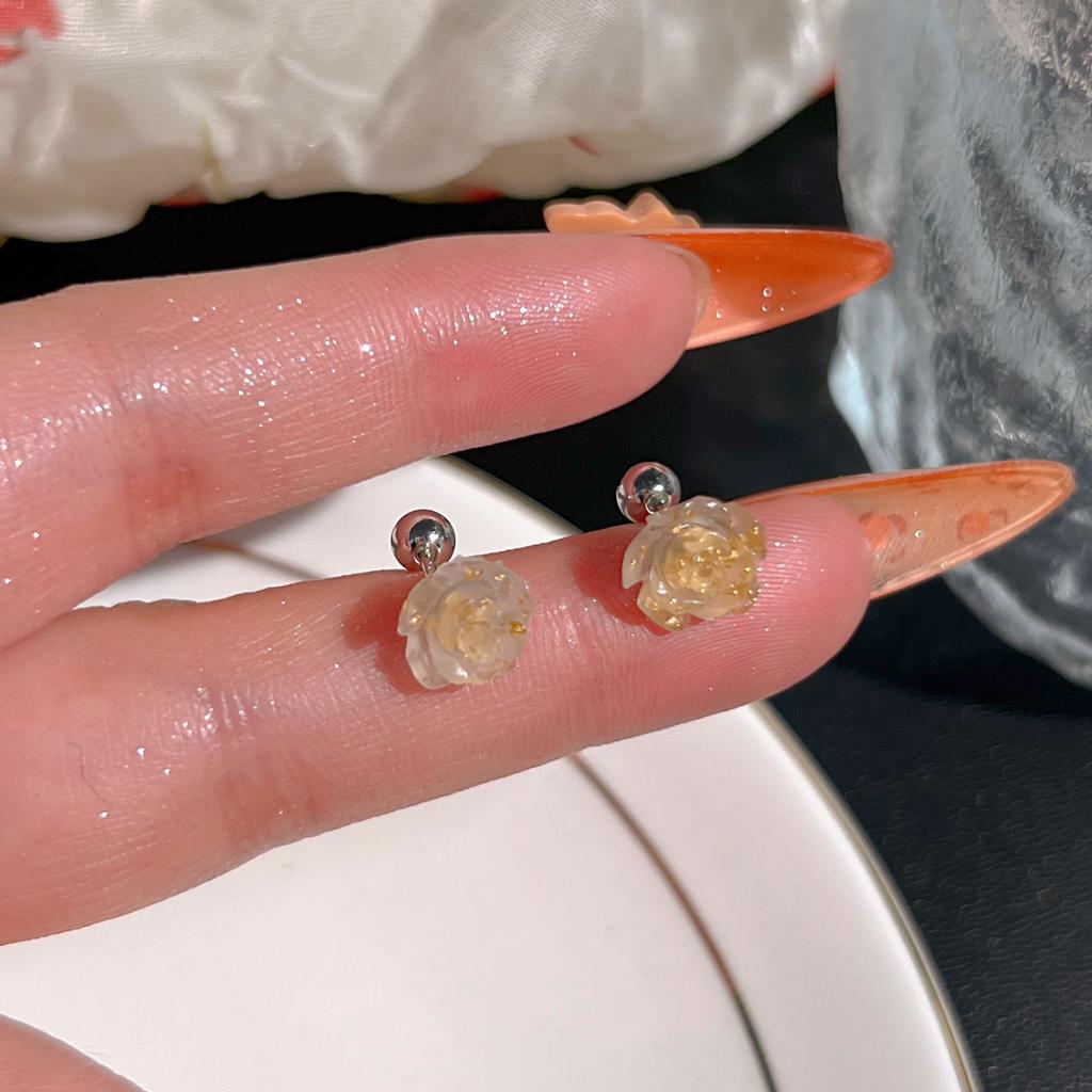 Silver Needle Hollow Flower Fringed Earrings Fashion Personality Cold Wind Long Earrings Temperament Advanced Earrings