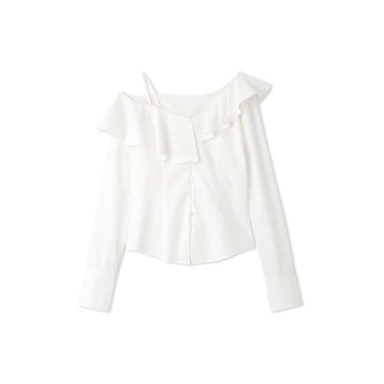 SNIDEL Asymmetric Flare Blouse SWFB244138 Women s