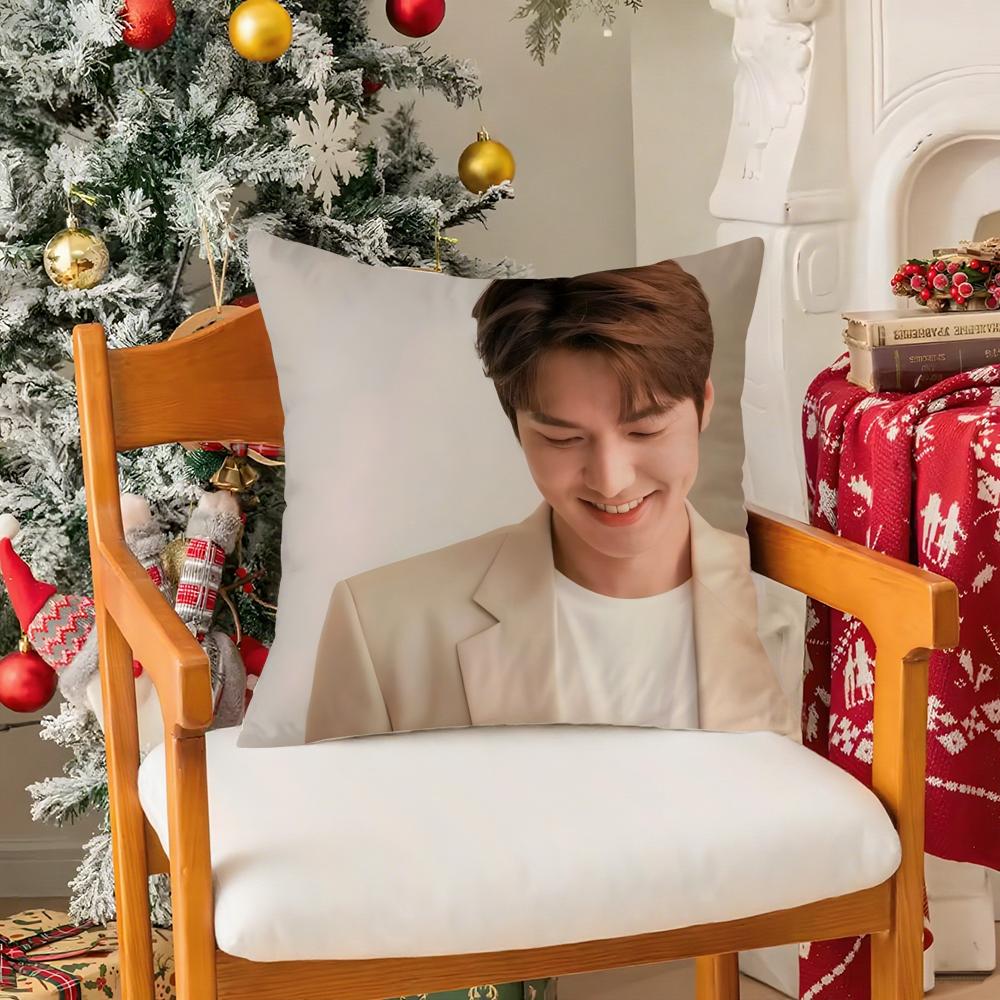 Handsome Star LLee Minho Popular Pillow Case Silky Short Plush With Invisible Zipper Dustproof Sofa Cushion Cover