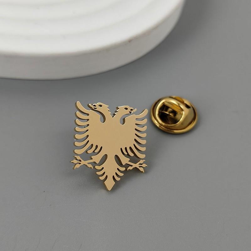 Double Headed Eagle Brooch Cufflinks Retro Versatile Men's Suit Coat Accessories