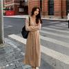 Sweater long skirt high-end light luxury celebrity with coat knitted dress women's new autumn and winter models
