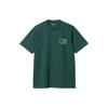 Night Night T-Shirt Printed Round Neck Short Sleeve Men Tops Green I033172-26A-XX