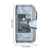Skull Print Wallet Fashion Casual Multi Card Slot Portable Purse