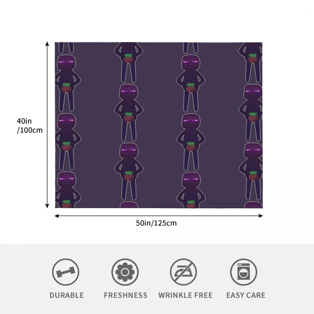 Enderman Throw Blanket Christmas Decoration Decorative Throw Quilt Custom Hair Furry Blankets