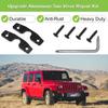 Sun Visor Repair Kit, Compatible With Jeep Wrangler JK, JL, JT Gladiator 2018-2024, Aluminum Alloy Sun Visor Driver Side Replacement, Used For