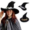 Tree Of Life Badge Wizard Hat Lace Trim Wizard Cap Vintage Halloween Hat  Cosplay Party