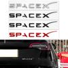 ABS 3D Space X Logo Badge Sticker For Model Y S 3 Model X Car Badge Fender Side Decal Emblem Trunk Auto Styling Accessorie