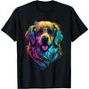 Colorful Golden Retriever Art - Dog Owner Canine Lover T-Shirt