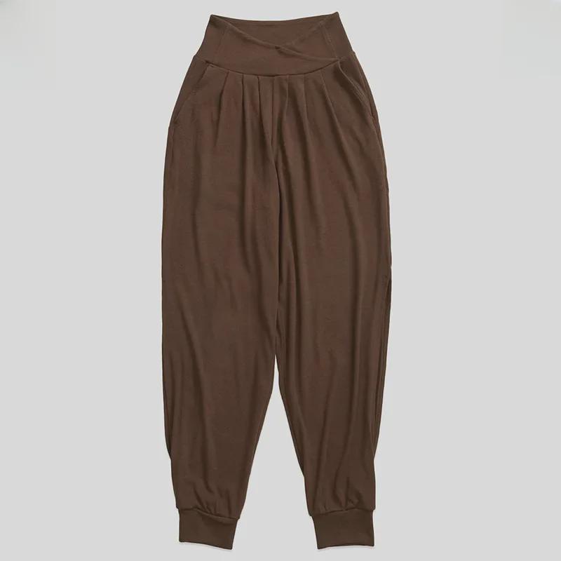 

Летние дышащие ребристые штаны для йоги 2023 года с манжетами, узкой талией, ажурным дизайном