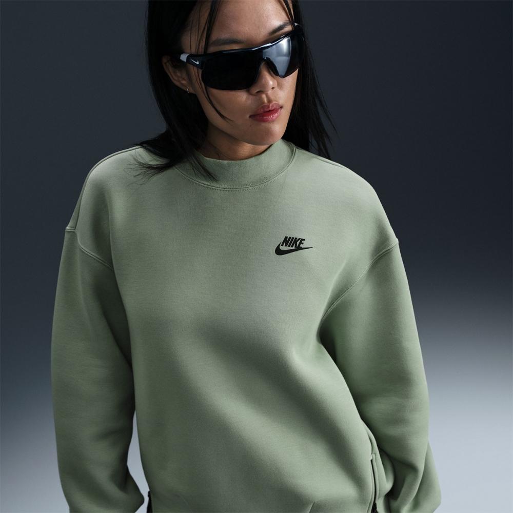 Nike Women S Nike SportSwear Tech Fleece overSized Crewneck SweatShirt Fv8042 370