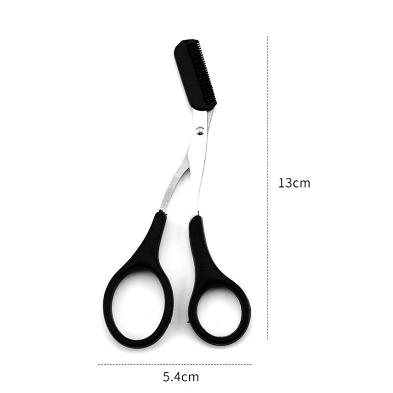 Eyebrow Trimmer Makeup Tools Stainless Steel Eyebrow Scissors With Comb Hair Removal Eyebrows Shaping Makeup Tools