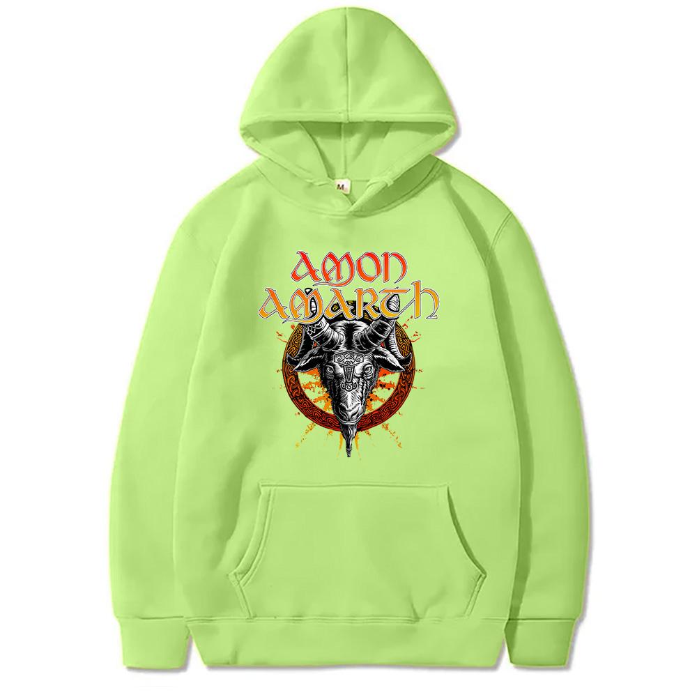 Amon Amarth Heidrun Over Latin America 2024 Hoodie New Oversized Clothing Female Male Sweatshirts Outdoor Casual Pullovers