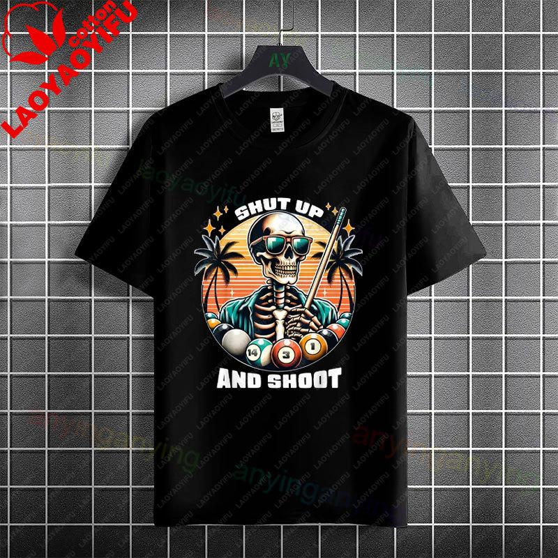 Funny Vintage Billiards Graphic Tshirt I Never Dreamed Id Be A Sexy Pool Player Saying Pure Cotton Short Sleeve Casual Tee