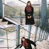 Red Scarf Women's Winter Plaid Versatile Warm High-end Trendy New Gift Christmas Scarf Shawl