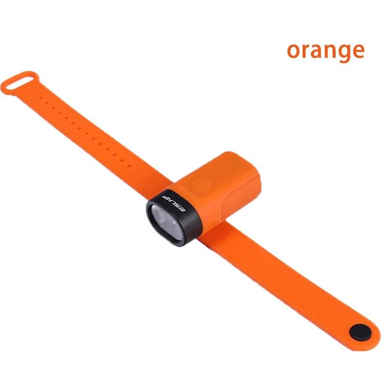 USB Rechargeable Wrist And Ankle Light Adjustable Waterproof Light Bike Helmet Light Torch Portable for Night Cycling Running