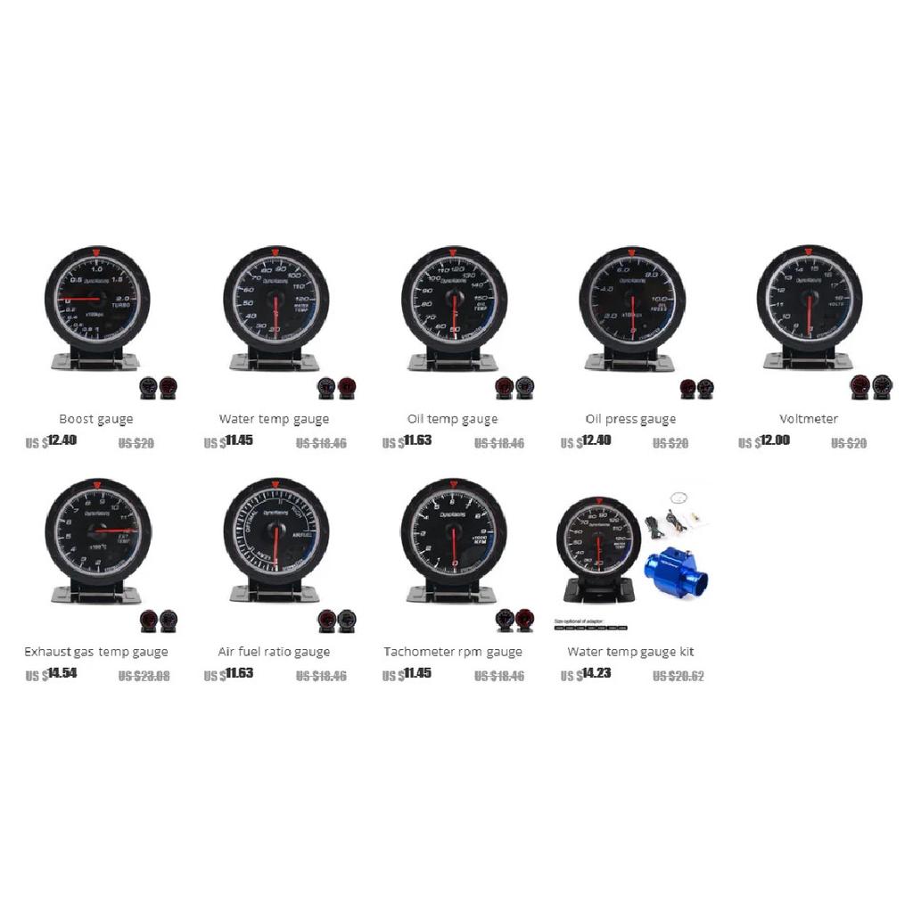 Dynoracing 60MM Racing Car Oil Pressure Gauge 50--150C Meter & Lighting Auto Oil Pressure Gauge TT101471