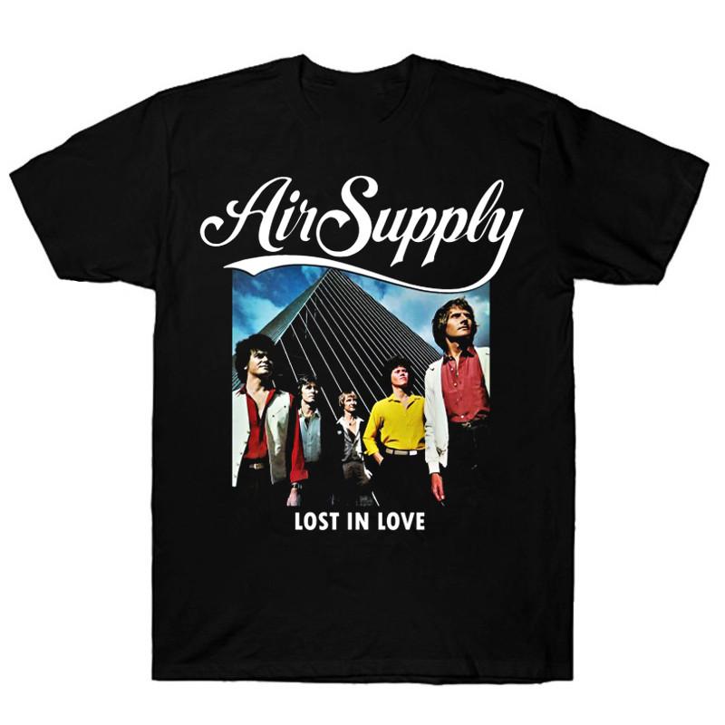 Lost In Love Air Supply Unisex S234XL Black Unisex Shirt C078 Unisex T-Shirt M