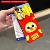 2DFlat Samsung phone case Hello Duck Fries Fun Phone Case Applicable to Galaxy S22 S23 S24 S25ULTRA S26 A12 A13 A14 A15 A16  A34 A35 A54 A55
