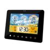 Smart Weather Station Wall Alarm Clock Color Touch Screen Thermometer Hygrometer Sun Time Moon Phase Barometer Forecast Sensor